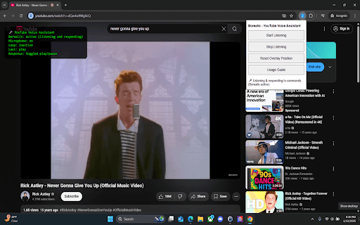 YouTube Voice Assistant from Chrome web store to be run with OffiDocs Chromium online YouTube Voice Assistant from Chrome web store to be run with OffiDocs Chromium online