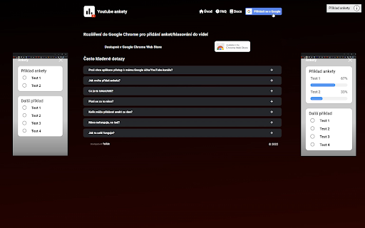 YT ankety  from Chrome web store to be run with OffiDocs Chromium online