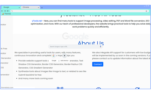 Y Themes  from Chrome web store to be run with OffiDocs Chromium online