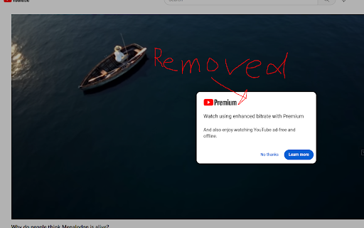 YT Promo auto remove  from Chrome web store to be run with OffiDocs Chromium online