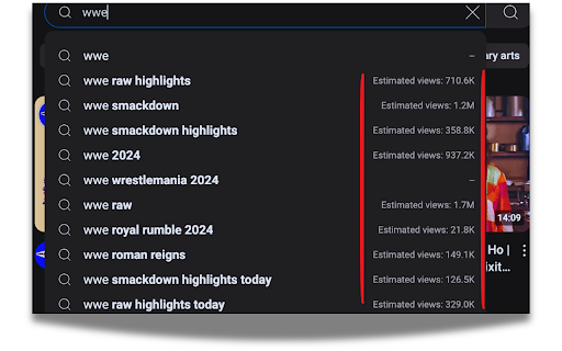 ytRank YouTube Keyword Research  from Chrome web store to be run with OffiDocs Chromium online