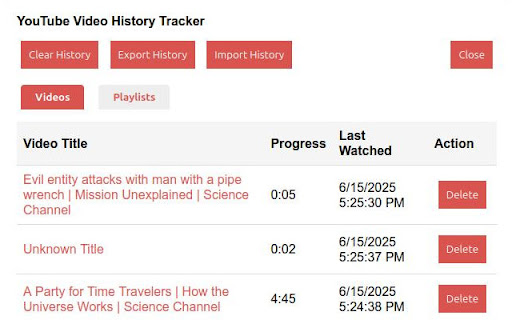 YT re:Watch  from Chrome web store to be run with OffiDocs Chromium online
