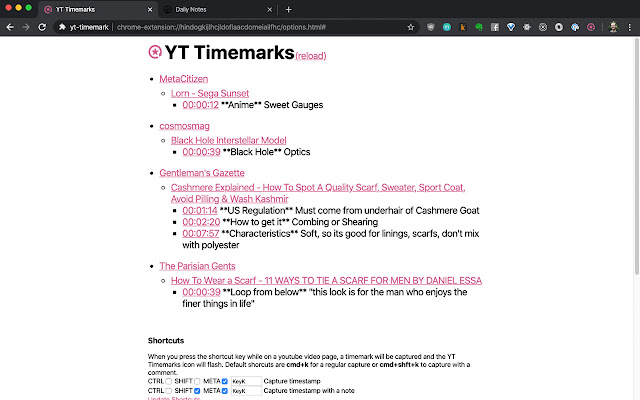 yt timemark  from Chrome web store to be run with OffiDocs Chromium online