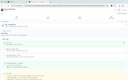 YTuong Highlighter  from Chrome web store to be run with OffiDocs Chromium online