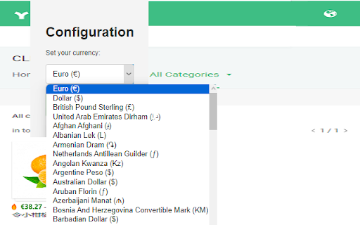 Yupoo Currencies Converter  from Chrome web store to be run with OffiDocs Chromium online