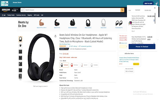 Zajex Shopping  from Chrome web store to be run with OffiDocs Chromium online
