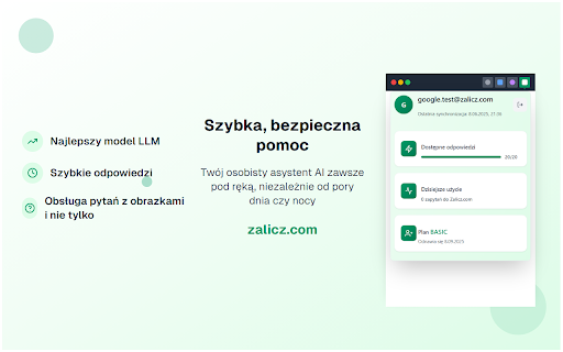Zalicz.com  from Chrome web store to be run with OffiDocs Chromium online