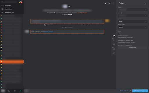 Zammad Links in single Tab  from Chrome web store to be run with OffiDocs Chromium online