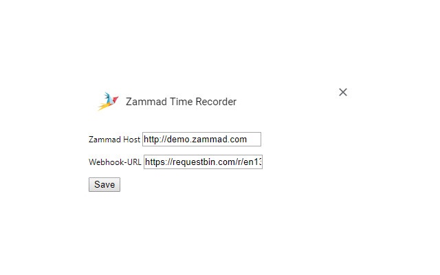 Zammad Time Recorder  from Chrome web store to be run with OffiDocs Chromium online