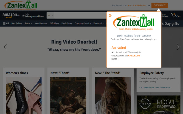 ZantexMall  from Chrome web store to be run with OffiDocs Chromium online