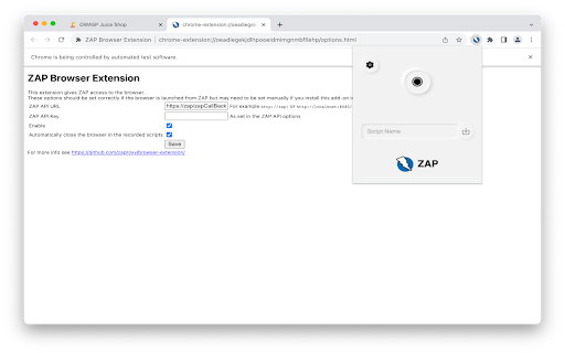 ZAP by Checkmarx Browser Extension  from Chrome web store to be run with OffiDocs Chromium online