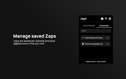 Zapit Click to Remove Element  from Chrome web store to be run with OffiDocs Chromium online
