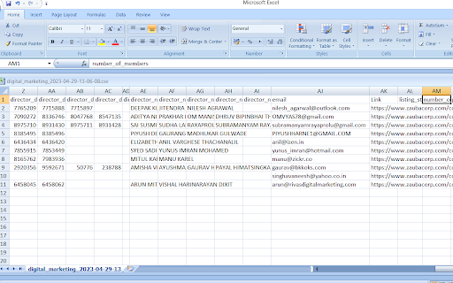 ZaubaCorp Scrapper Tool  from Chrome web store to be run with OffiDocs Chromium online