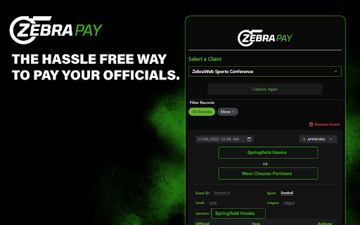 ZebraPay Extension  from Chrome web store to be run with OffiDocs Chromium online