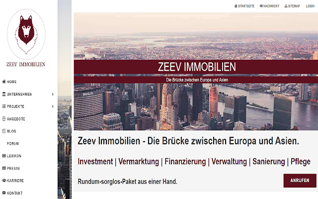 Zeev Immobilien  from Chrome web store to be run with OffiDocs Chromium online