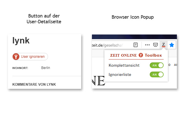 Zeit Online Toolbox  from Chrome web store to be run with OffiDocs Chromium online
