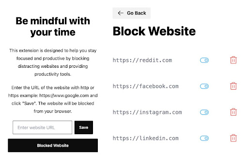 Zen by Mugai Block Distractions  from Chrome web store to be run with OffiDocs Chromium online