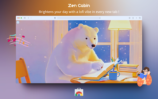 Zen Cabin  from Chrome web store to be run with OffiDocs Chromium online