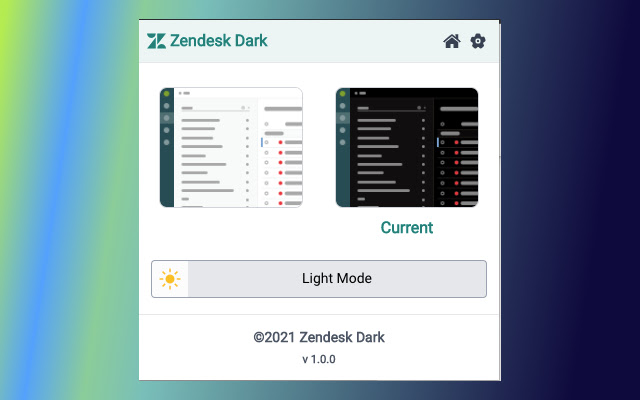 Zendesk Dark Mode  from Chrome web store to be run with OffiDocs Chromium online