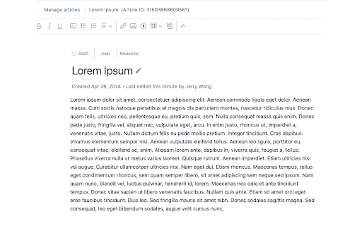 Zendesk Guide Article ID Revealer  from Chrome web store to be run with OffiDocs Chromium online