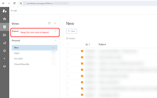 Zendesk Tweaker  from Chrome web store to be run with OffiDocs Chromium online
