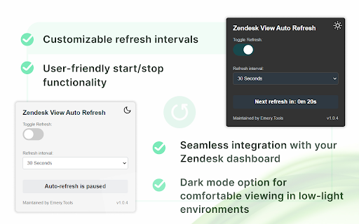 Zendesk View Auto Refresh  from Chrome web store to be run with OffiDocs Chromium online