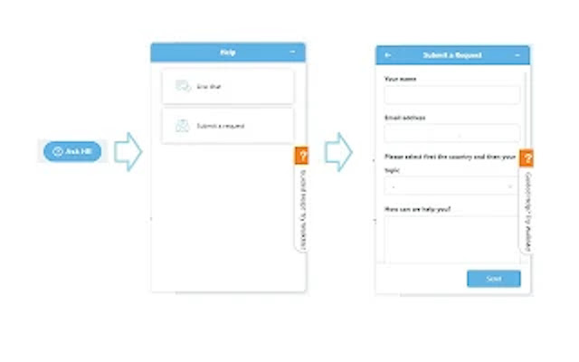 Zendesk Web Widget  from Chrome web store to be run with OffiDocs Chromium online