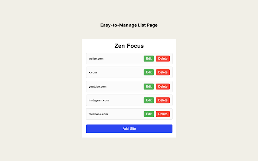 Zen Focus  from Chrome web store to be run with OffiDocs Chromium online