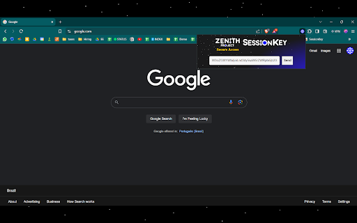 Zenith Project SessionKey  from Chrome web store to be run with OffiDocs Chromium online