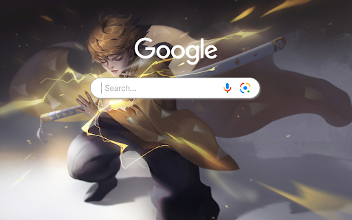 Zenitsu Thunder Breathing Demon Anime Theme  from Chrome web store to be run with OffiDocs Chromium online