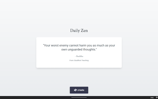ZenQuotes Homepage  from Chrome web store to be run with OffiDocs Chromium online