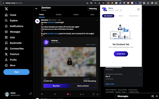 Zenrizon  from Chrome web store to be run with OffiDocs Chromium online
