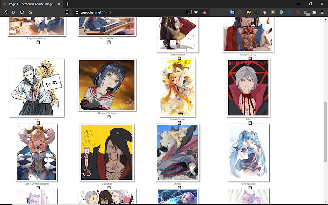Zerochan Image Downloader  from Chrome web store to be run with OffiDocs Chromium online