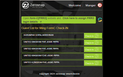 Zerosnap  from Chrome web store to be run with OffiDocs Chromium online