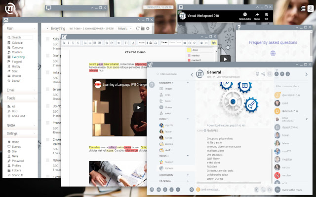 ZeroTen Workspace  from Chrome web store to be run with OffiDocs Chromium online