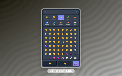 Zeta Emojis  from Chrome web store to be run with OffiDocs Chromium online