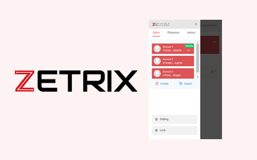 Zetrix Wallet  from Chrome web store to be run with OffiDocs Chromium online
