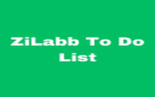 ZiLabb To Do List  from Chrome web store to be run with OffiDocs Chromium online