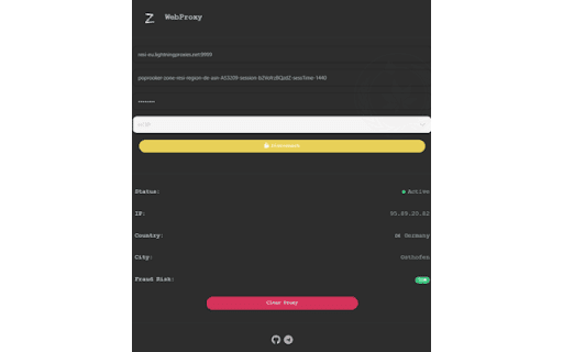 Zile WebProxy  from Chrome web store to be run with OffiDocs Chromium online