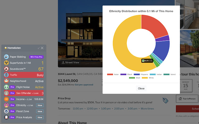 Zillow Redfin Realtor Real Estate Supercharge  from Chrome web store to be run with OffiDocs Chromium online