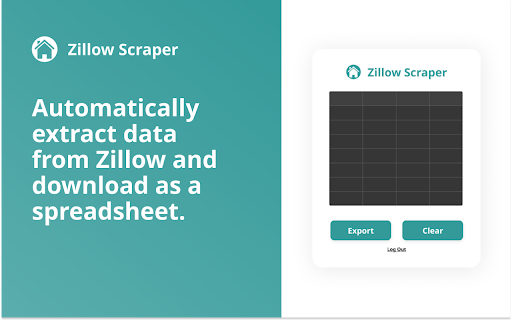Zillow Scraper  from Chrome web store to be run with OffiDocs Chromium online