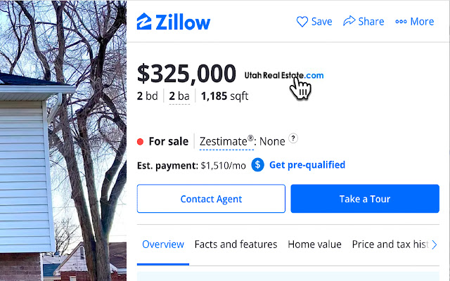 Zillow to Utah Real Estate  from Chrome web store to be run with OffiDocs Chromium online