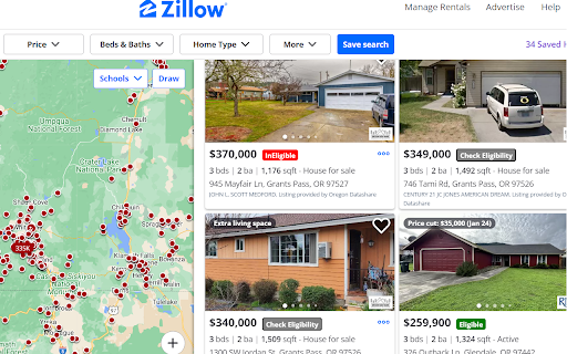 Zillow USDA Loan Eligibility Checker  from Chrome web store to be run with OffiDocs Chromium online