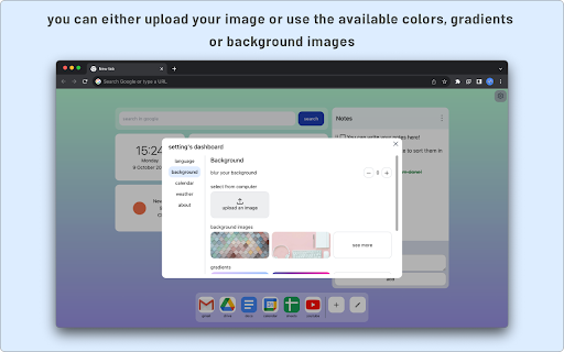 Zima Tab  from Chrome web store to be run with OffiDocs Chromium online