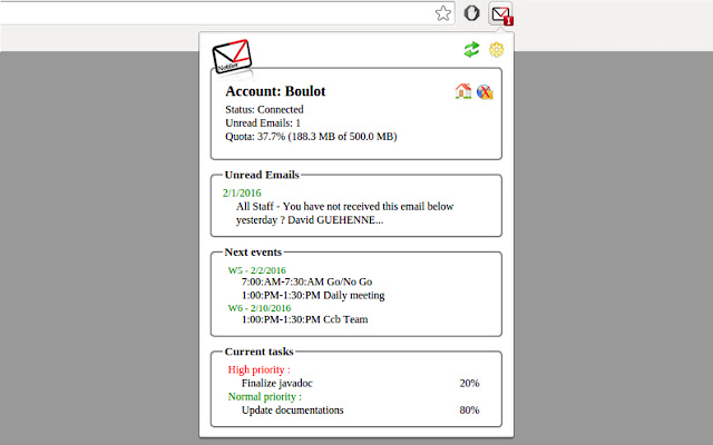 Zimbra Mail Notifier  from Chrome web store to be run with OffiDocs Chromium online