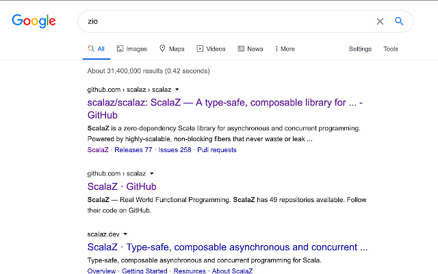 ZIO to ScalaZ  from Chrome web store to be run with OffiDocs Chromium online