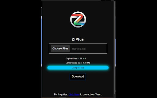 ZiPlus  from Chrome web store to be run with OffiDocs Chromium online