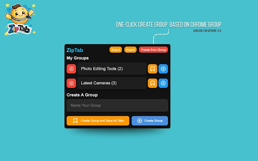 ZipTab  from Chrome web store to be run with OffiDocs Chromium online