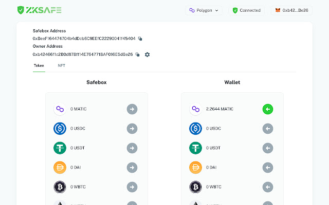 ZKSAFE  from Chrome web store to be run with OffiDocs Chromium online