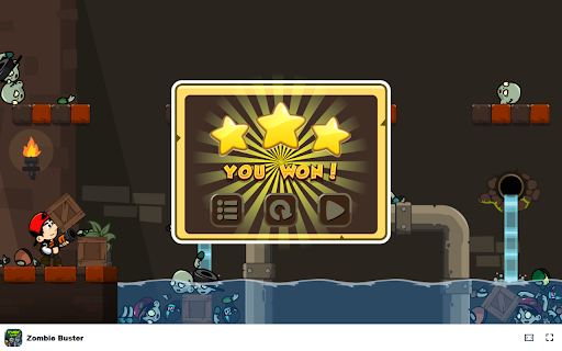 Zombie Buster Game in Browser Free  Offline available  from Chrome web store to be run with OffiDocs Chromium online